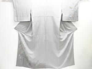 桔梗に芒模様訪問着